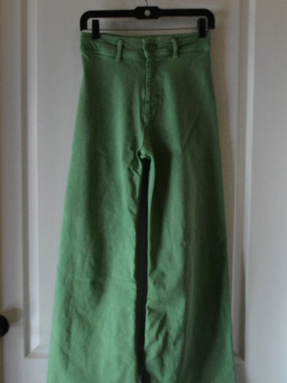 Zara ZW High Rise The Marine Straight Wide Leg Jeans Women's size 4
